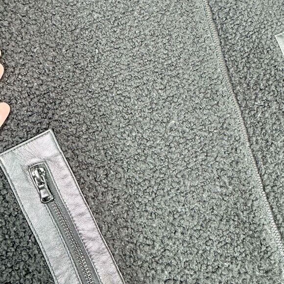 tibi Jacket Blazer Womens 4 Virgin Wool Blend Black Textured Full Zip Pocets - Picture 2 of 9